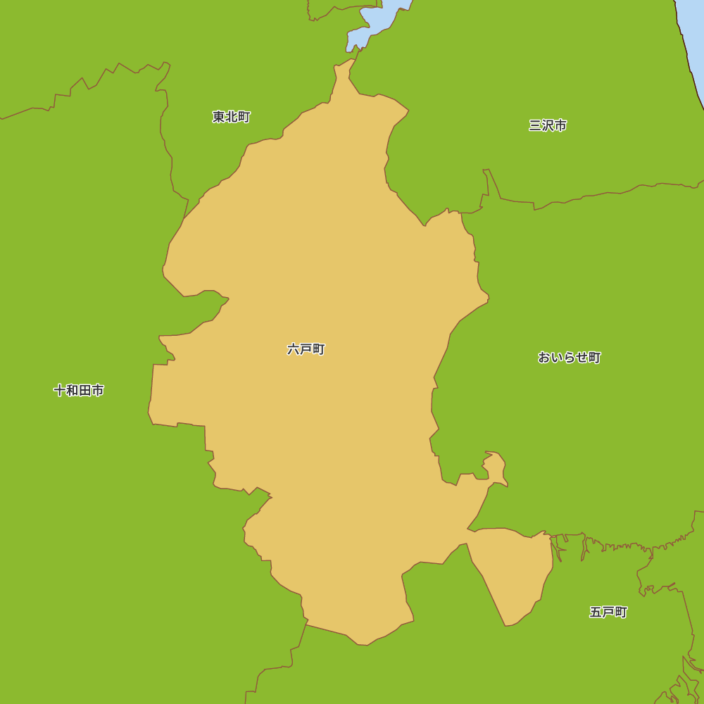 青森県上北郡六戸町の地図 Map It マップ イット