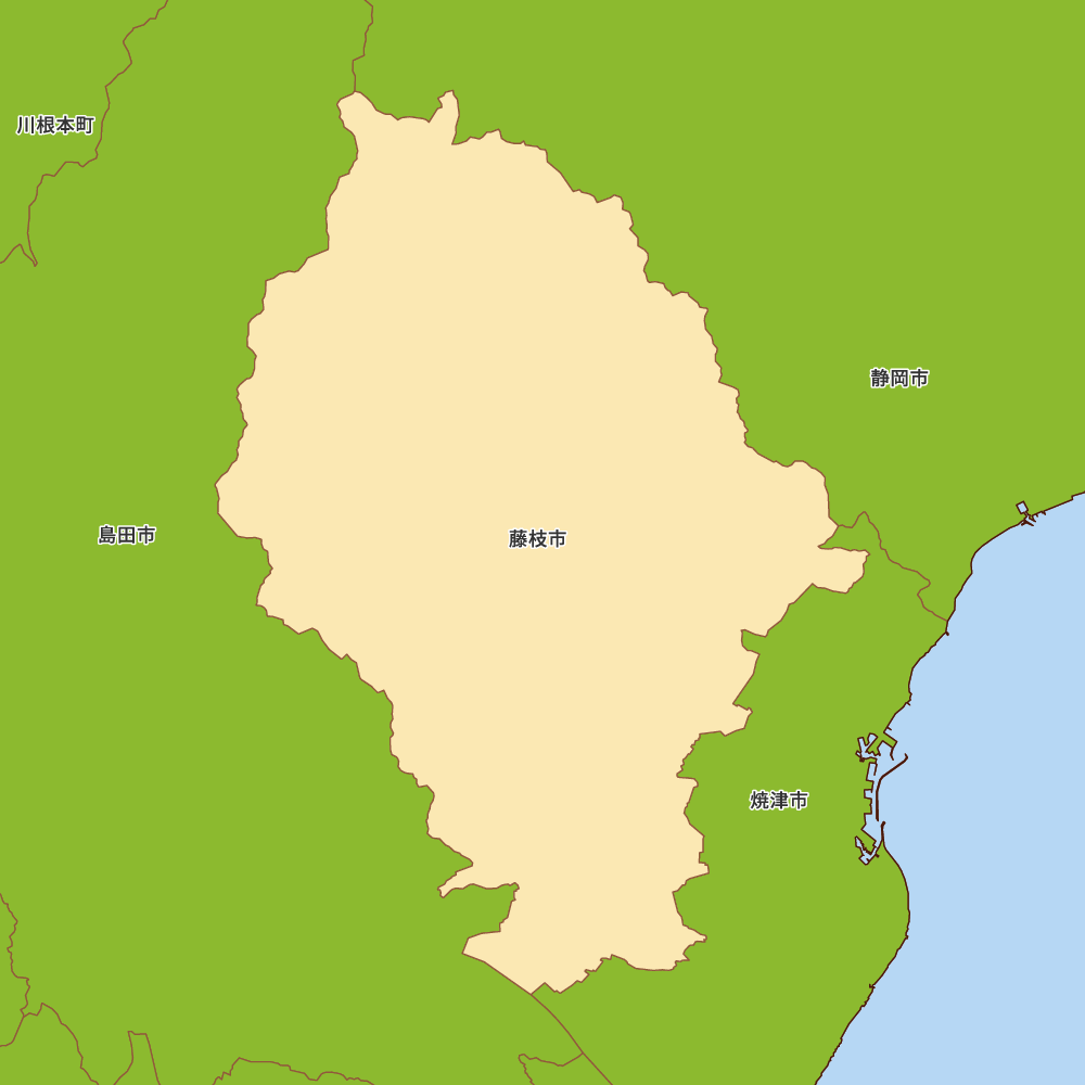 静岡県藤枝市の地図 | Map-It マップ・イット