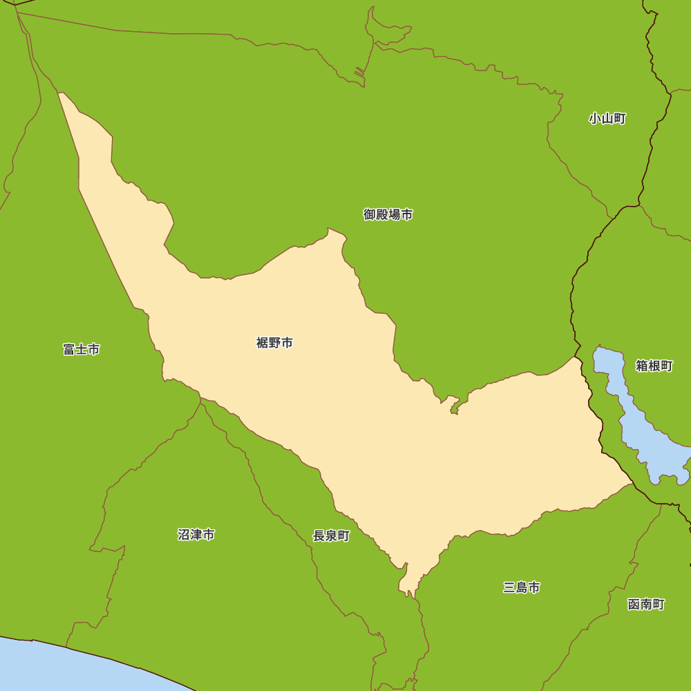静岡県裾野市の地図 | Map-It マップ・イット