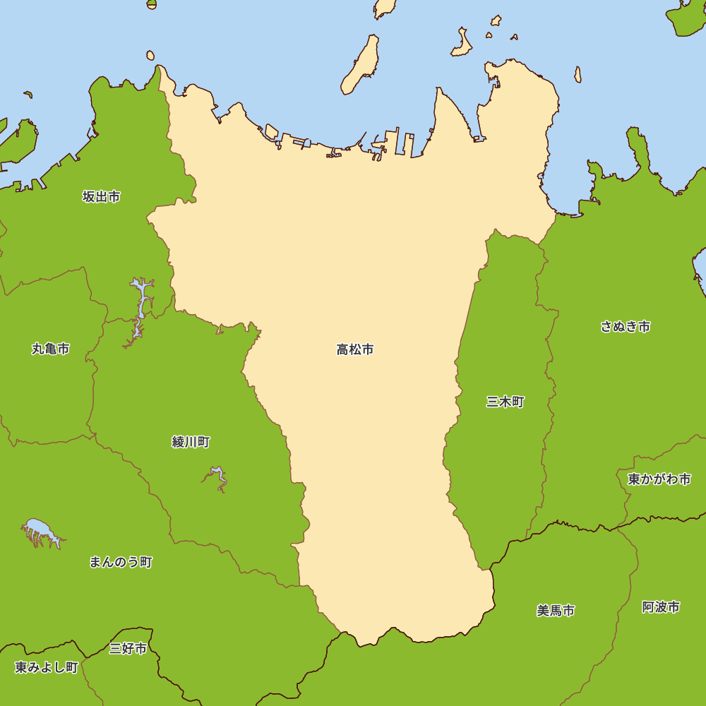 香川県高松市の地図 | Map-It マップ・イット