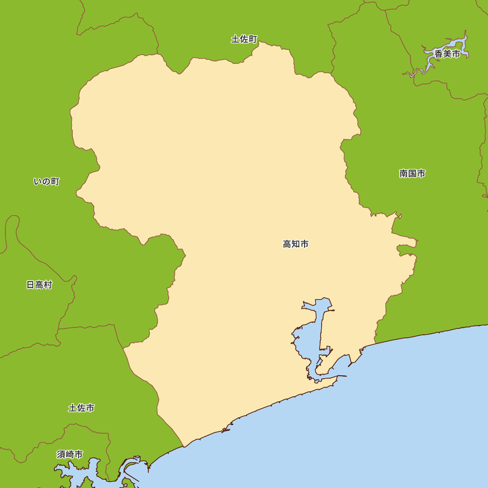 高知県高知市の地図 Map It マップ イット