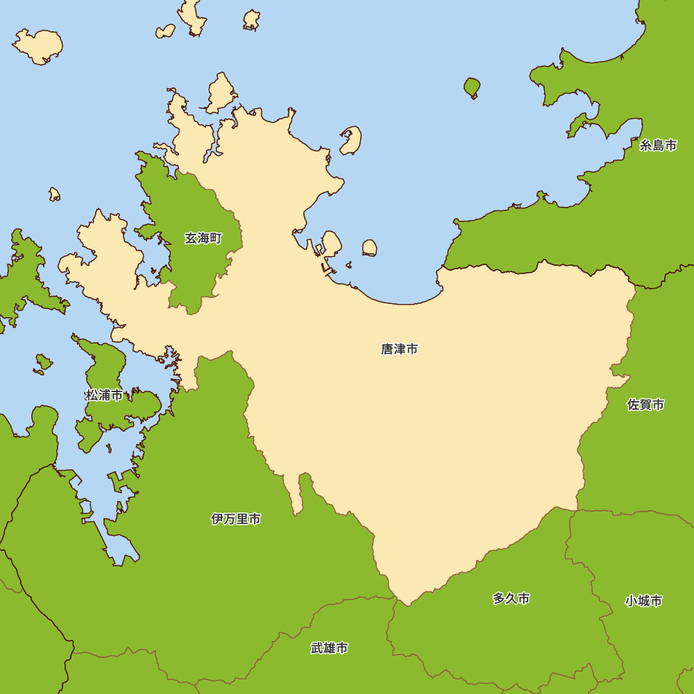 佐賀県唐津市の地図 MapIt マップ・イット 佐賀県唐津市の地図 MapIt マップ・イット