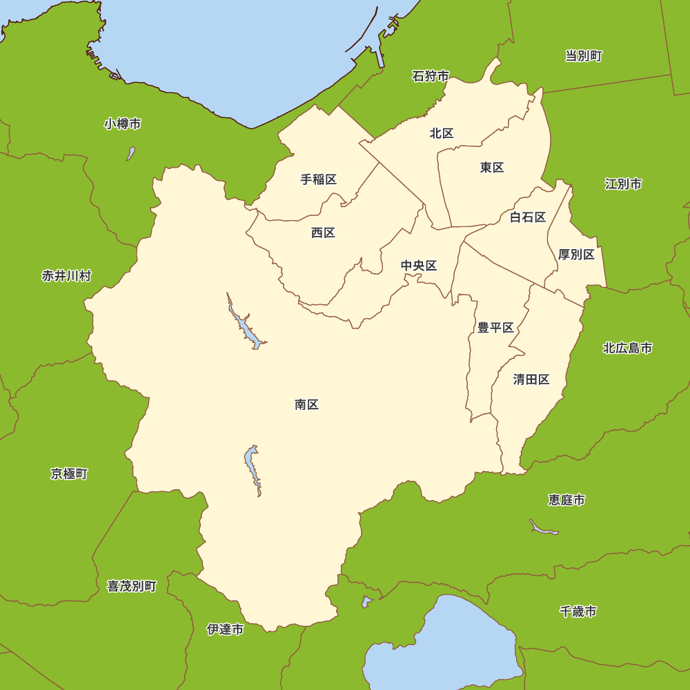 北海道石狩振興局札幌市の地図 | Map-It マップ・イット