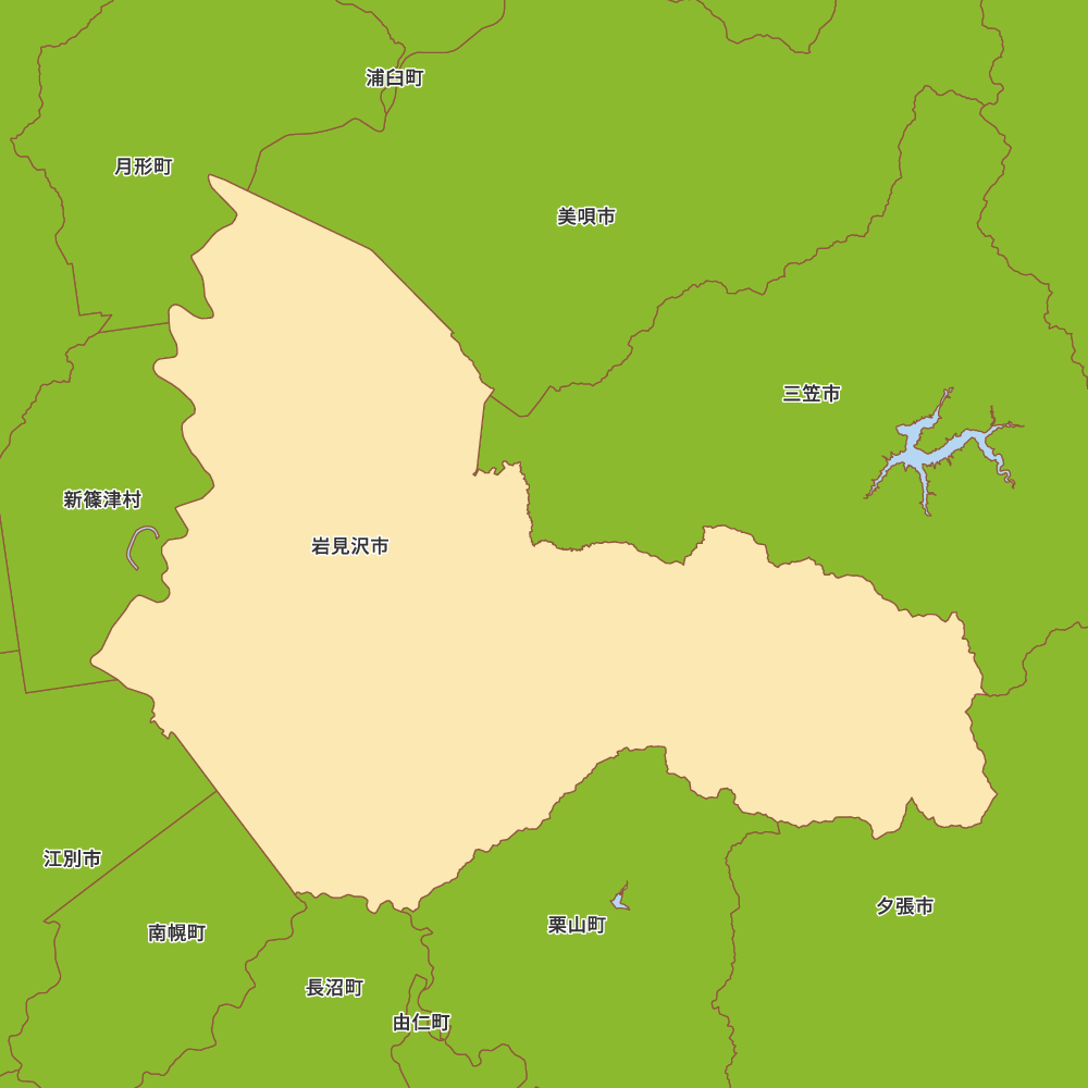 北海道空知総合振興局岩見沢市の地図 | Map-It マップ・イット