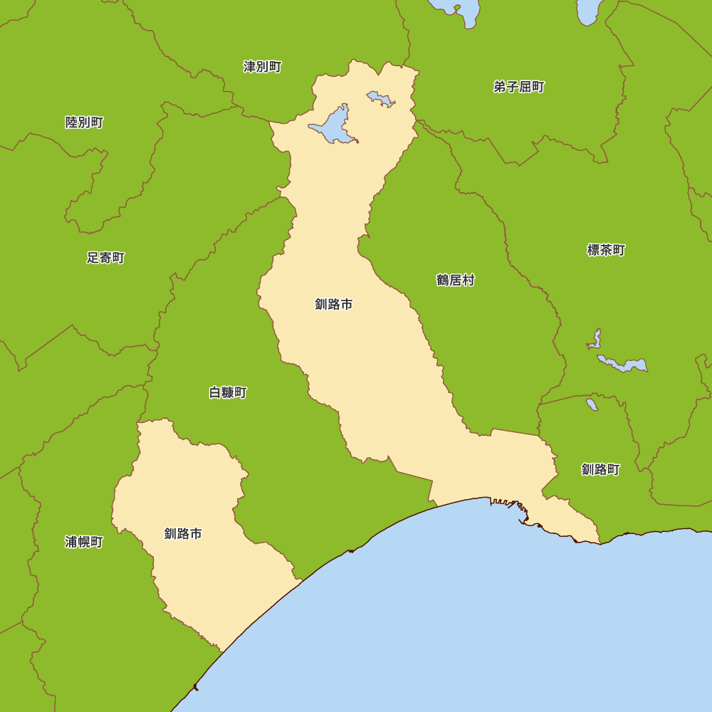 北海道釧路総合振興局釧路市の地図 | Map-It マップ・イット