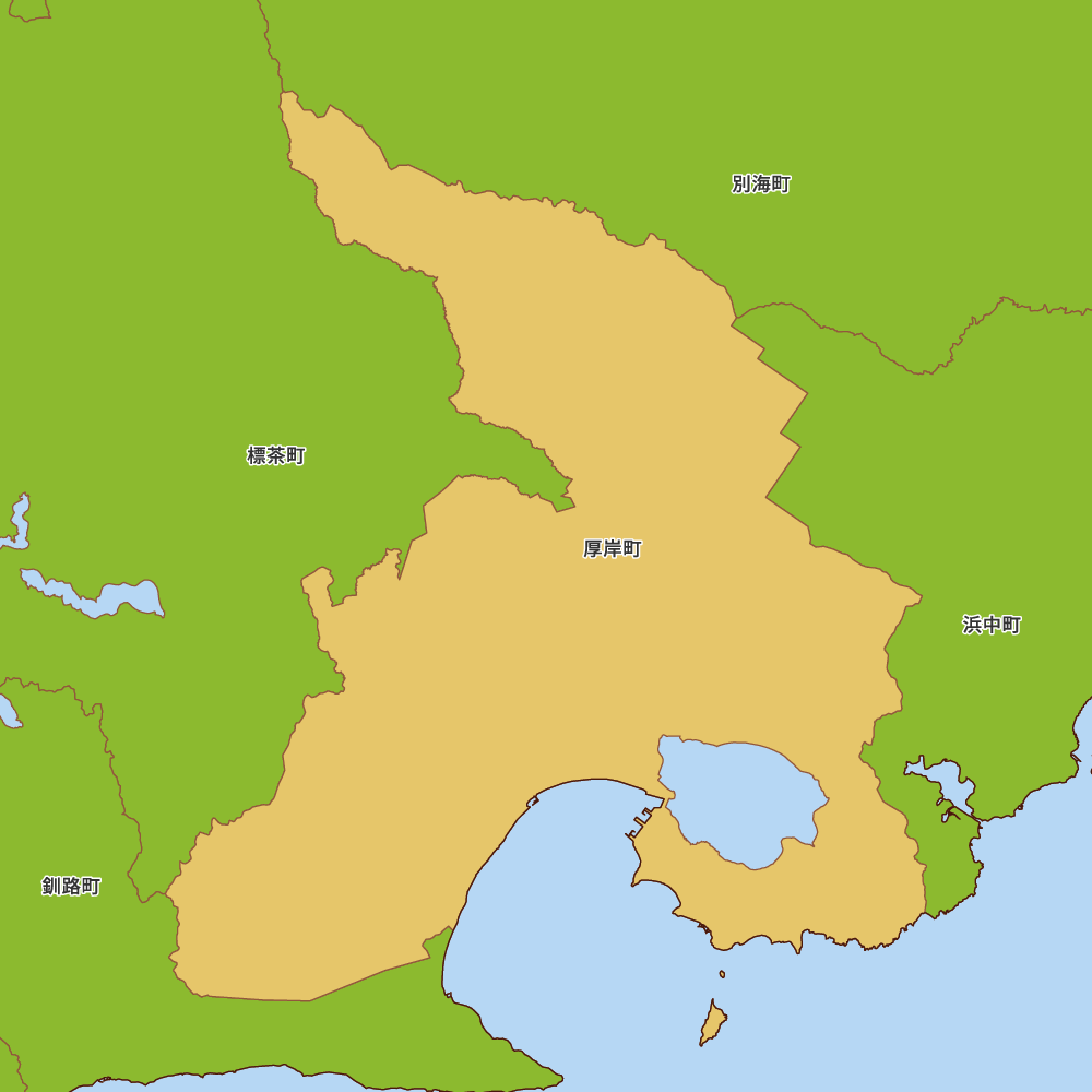 北海道釧路総合振興局厚岸郡厚岸町の地図 | Map-It マップ・イット