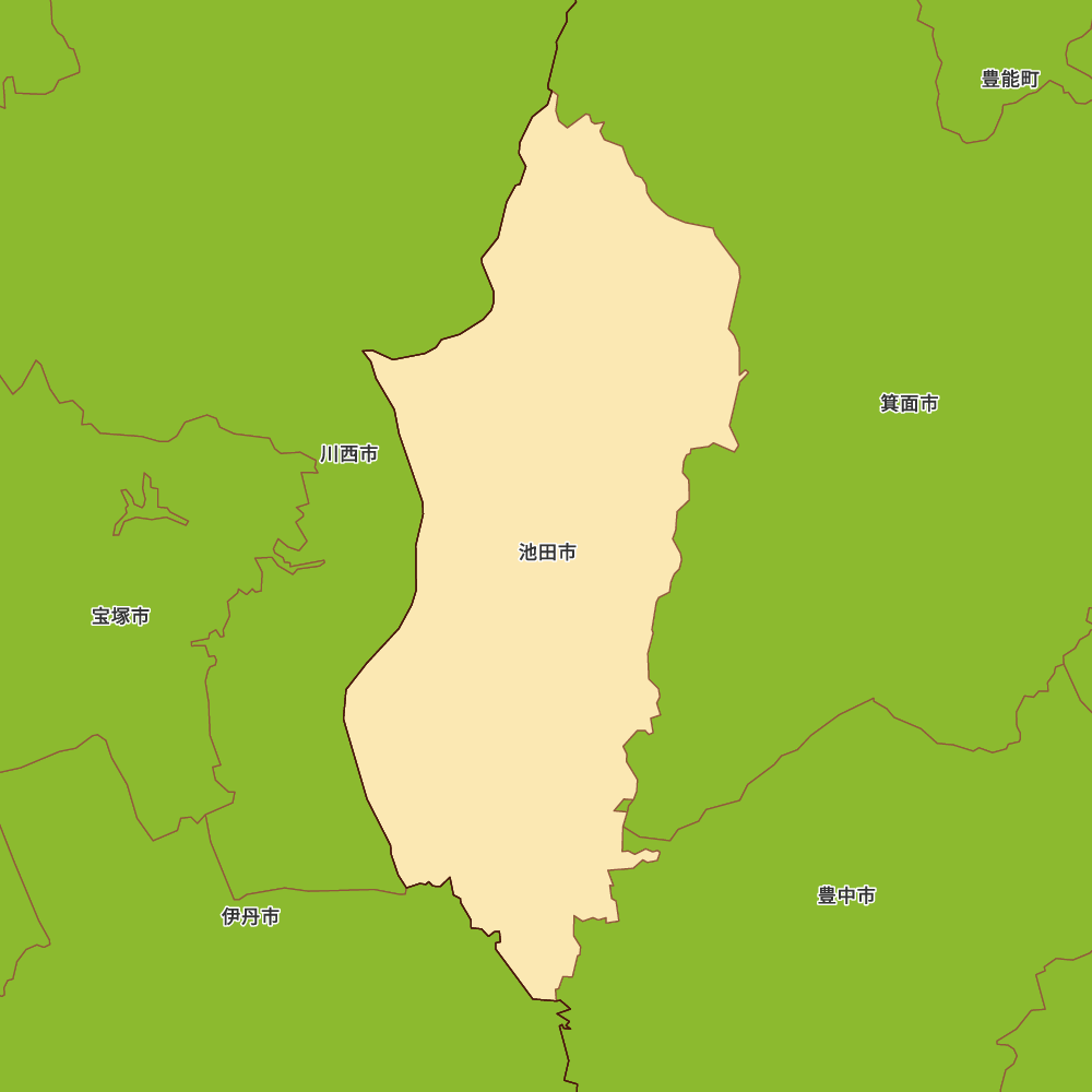 大阪府池田市の地図 | Map-It マップ・イット
