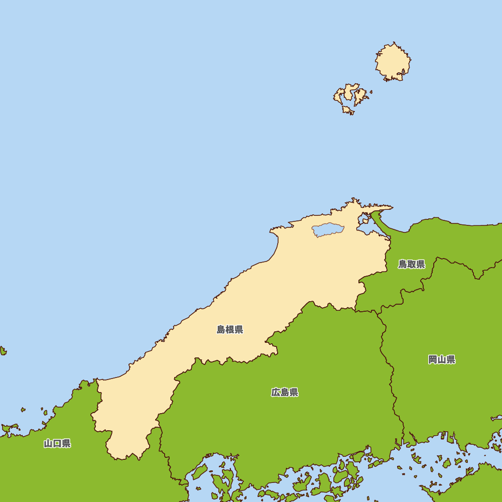 島根県の地図 | Map-It マップ・イット 島根県の地図 | Map-It マップ・イット