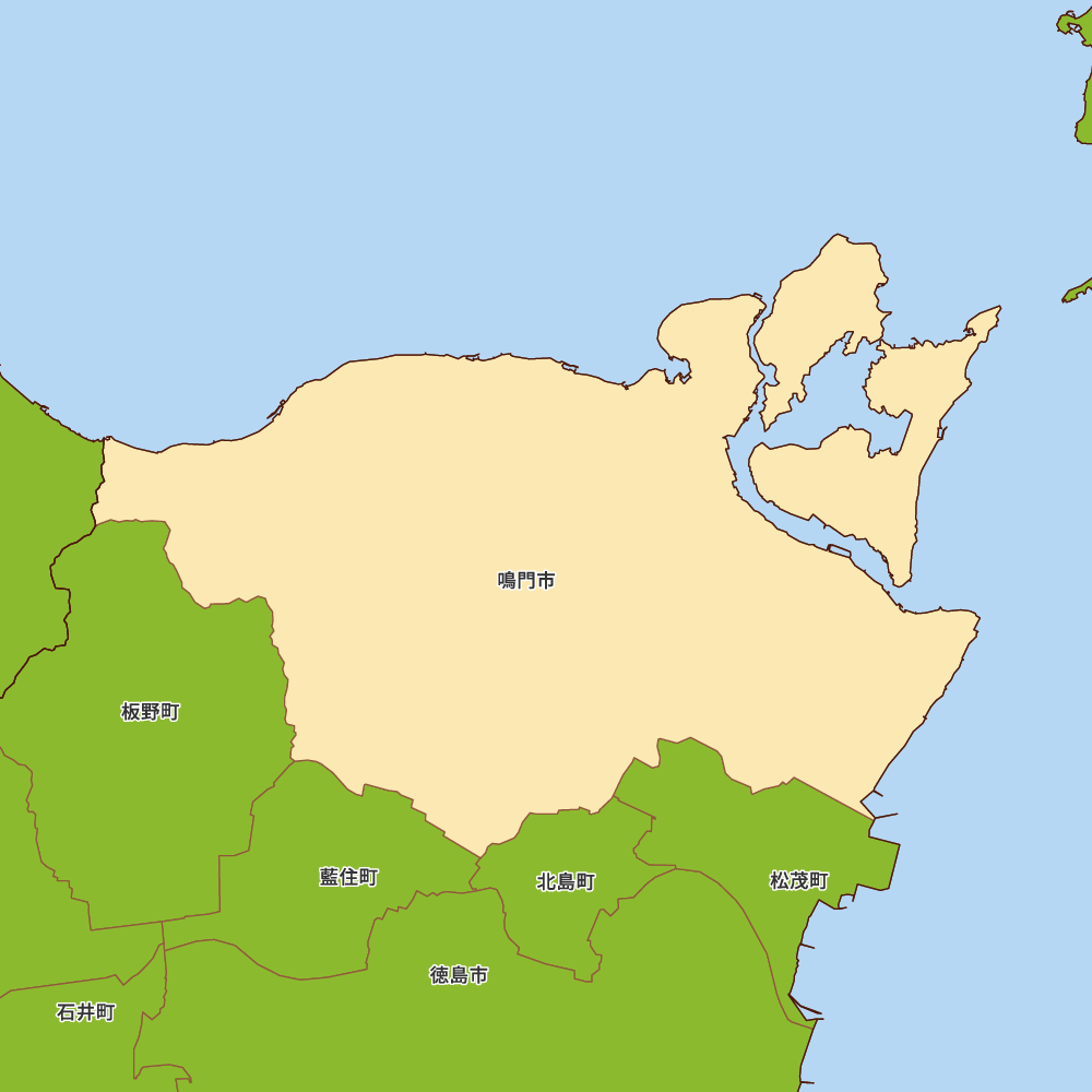 徳島県鳴門市の地図 | Map-It マップ・イット