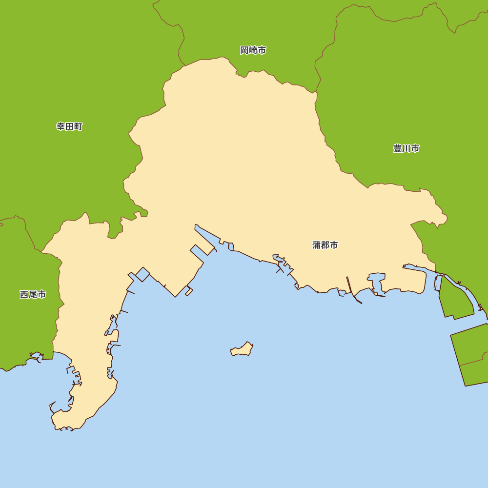 愛知県蒲郡市の地図 | Map-It マップ・イット