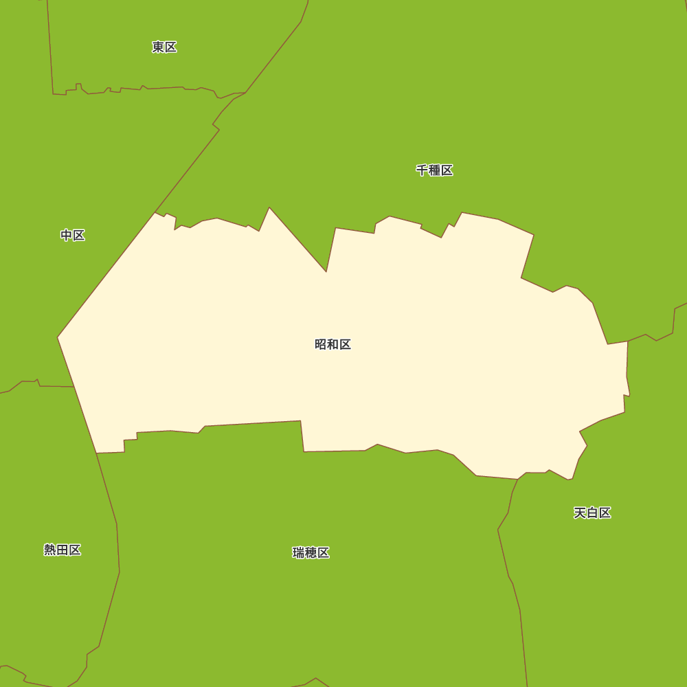 愛知県名古屋市昭和区の地図 | Map-It マップ・イット