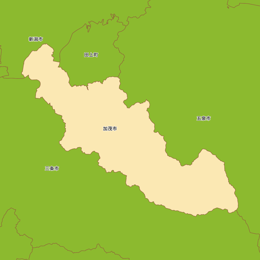 新潟県加茂市の地図 | Map-It マップ・イット