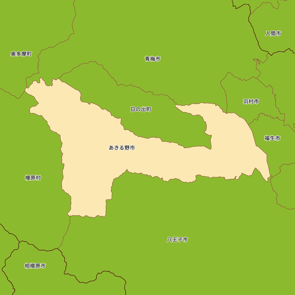 東京都あきる野市の地図 | Map-It マップ・イット