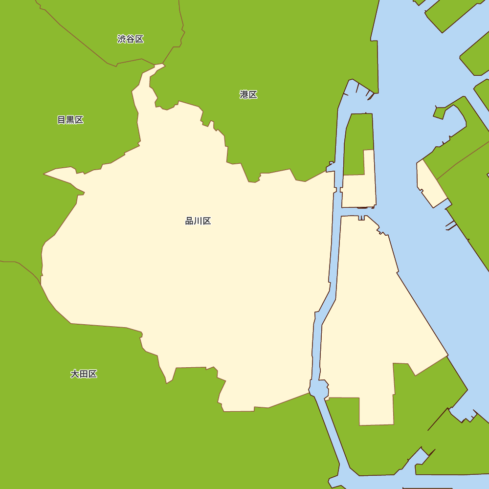 東京都品川区の地図 | Map-It マップ・イット