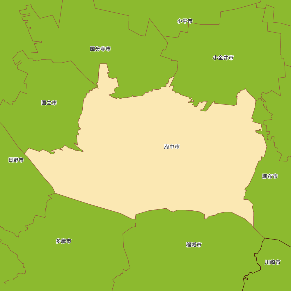 東京都府中市の地図 | Map-It マップ・イット