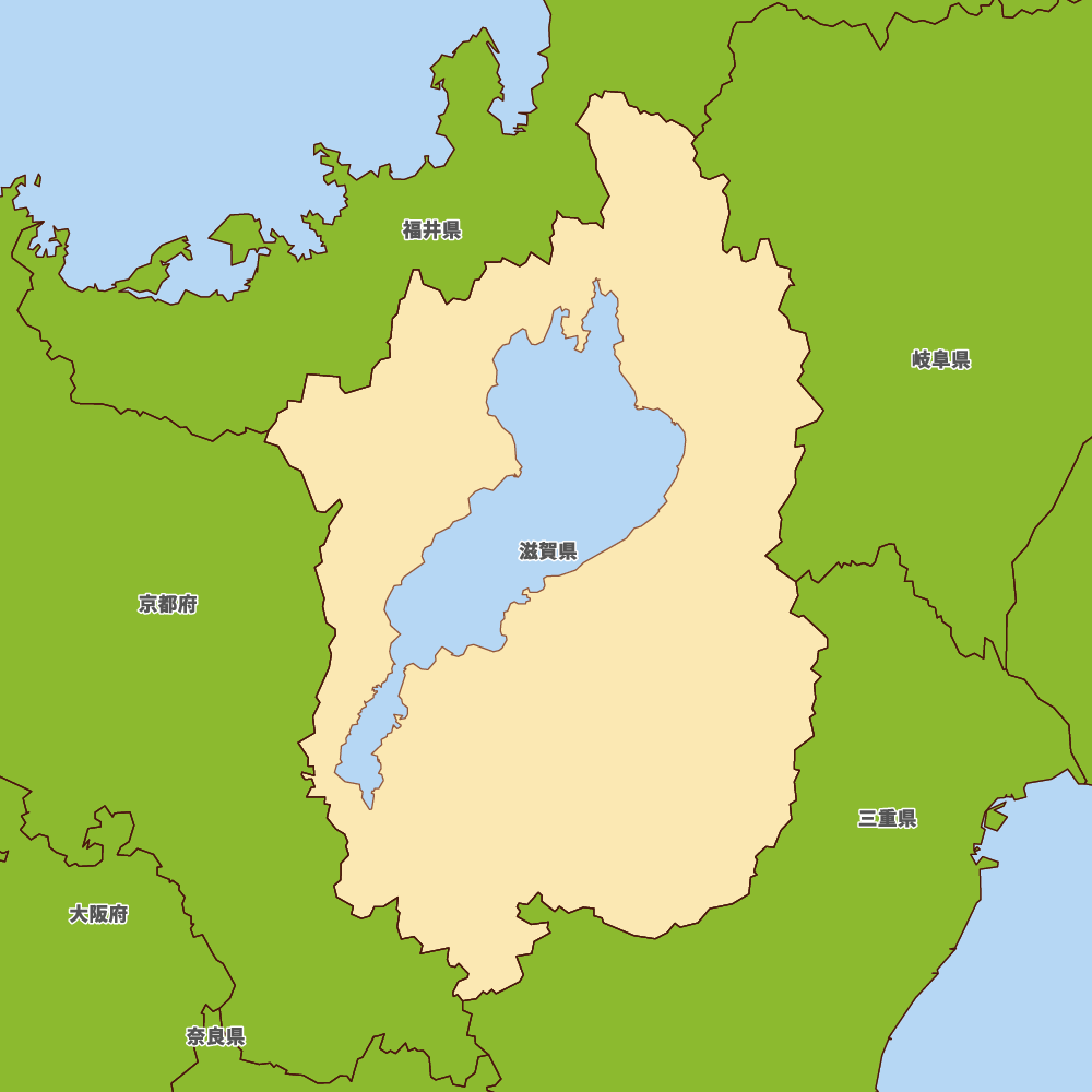 滋賀県の地図 | Map-It マップ・イット