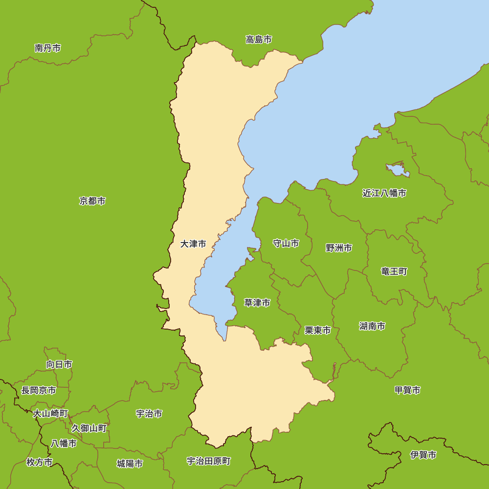 滋賀県大津市の地図 | Map-It マップ・イット