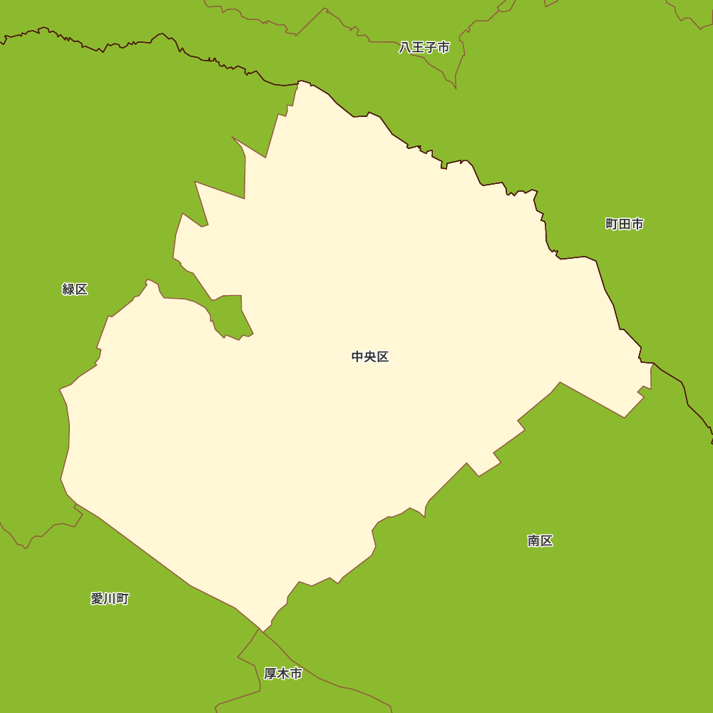 神奈川県相模原市中央区の地図 | Map-It マップ・イット