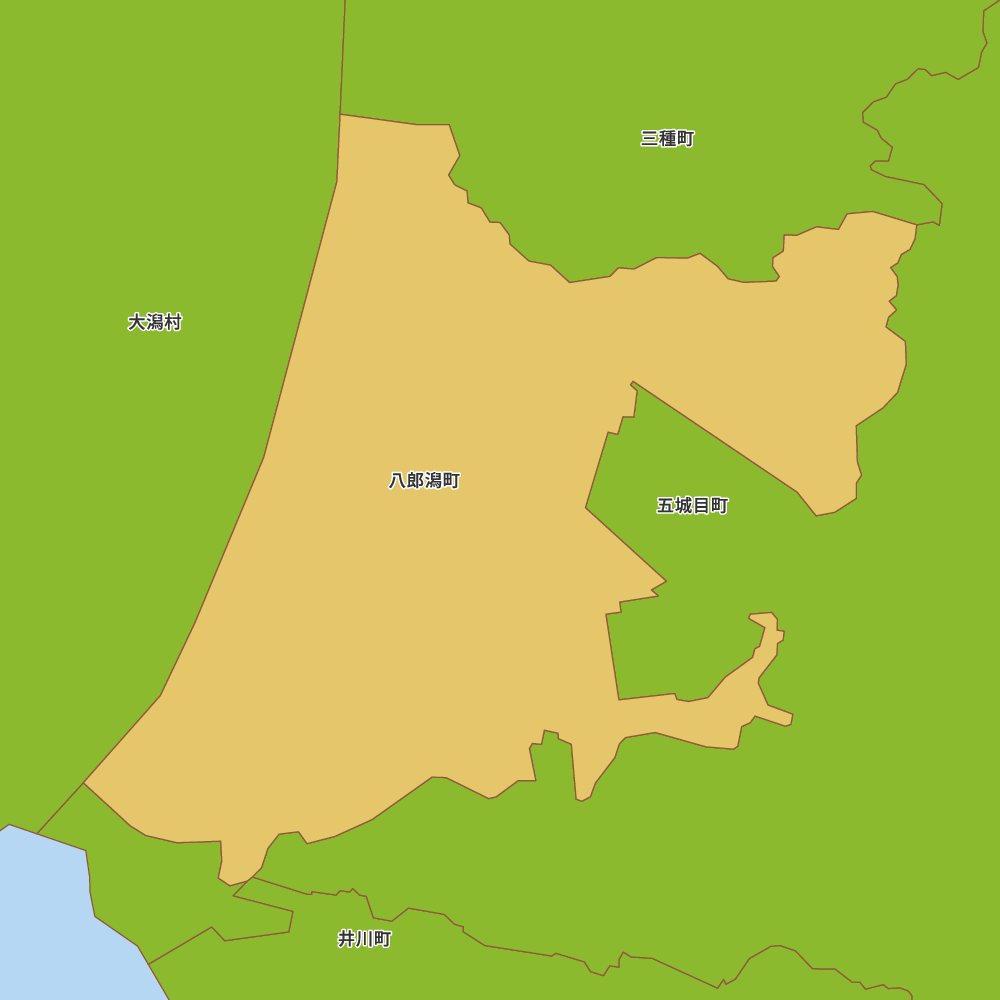 秋田県南秋田郡八郎潟町の地図 | Map-It マップ・イット