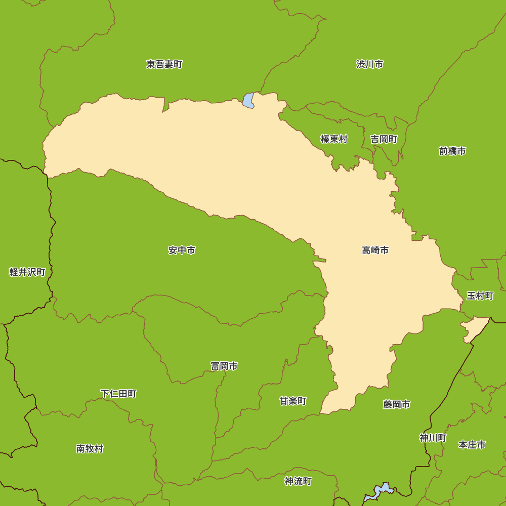 群馬県高崎市の地図 | Map-It マップ・イット