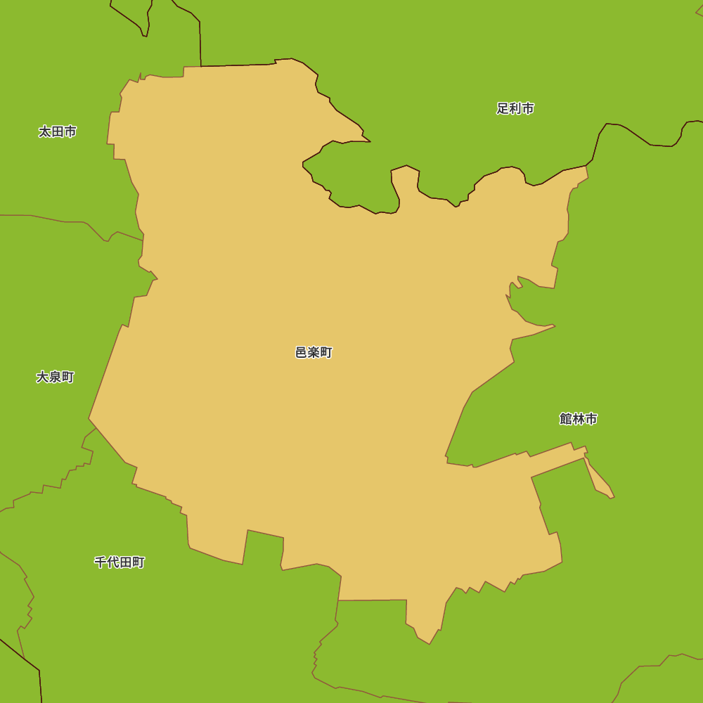 群馬県邑楽郡邑楽町の地図 | Map-It マップ・イット