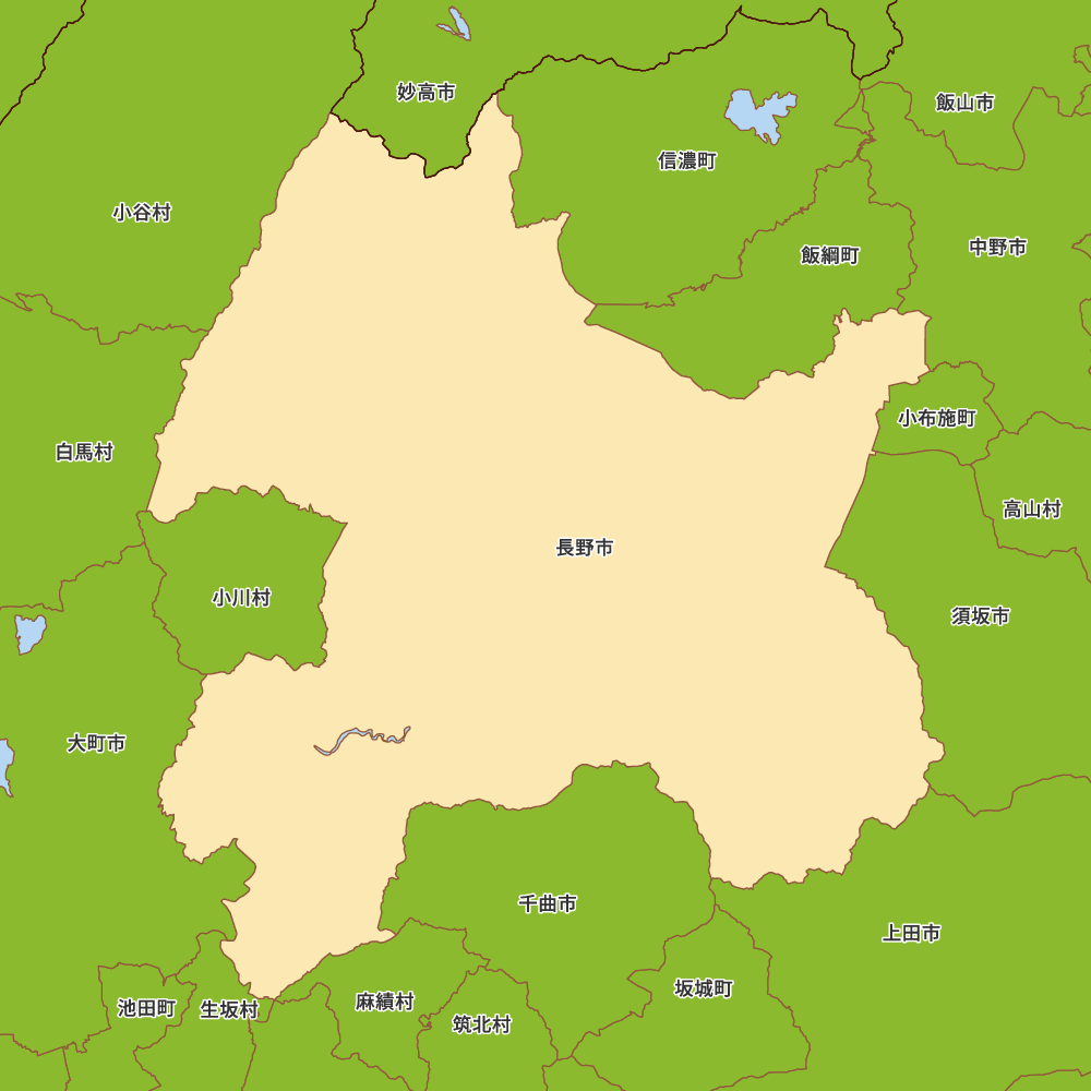 長野県長野市の地図 | Map-It マップ・イット