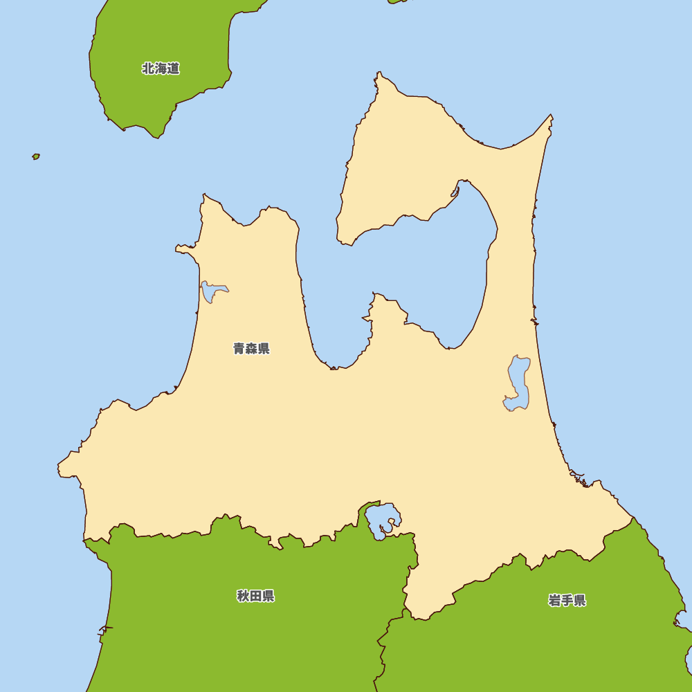 青森県の地図 | Map-It マップ・イット