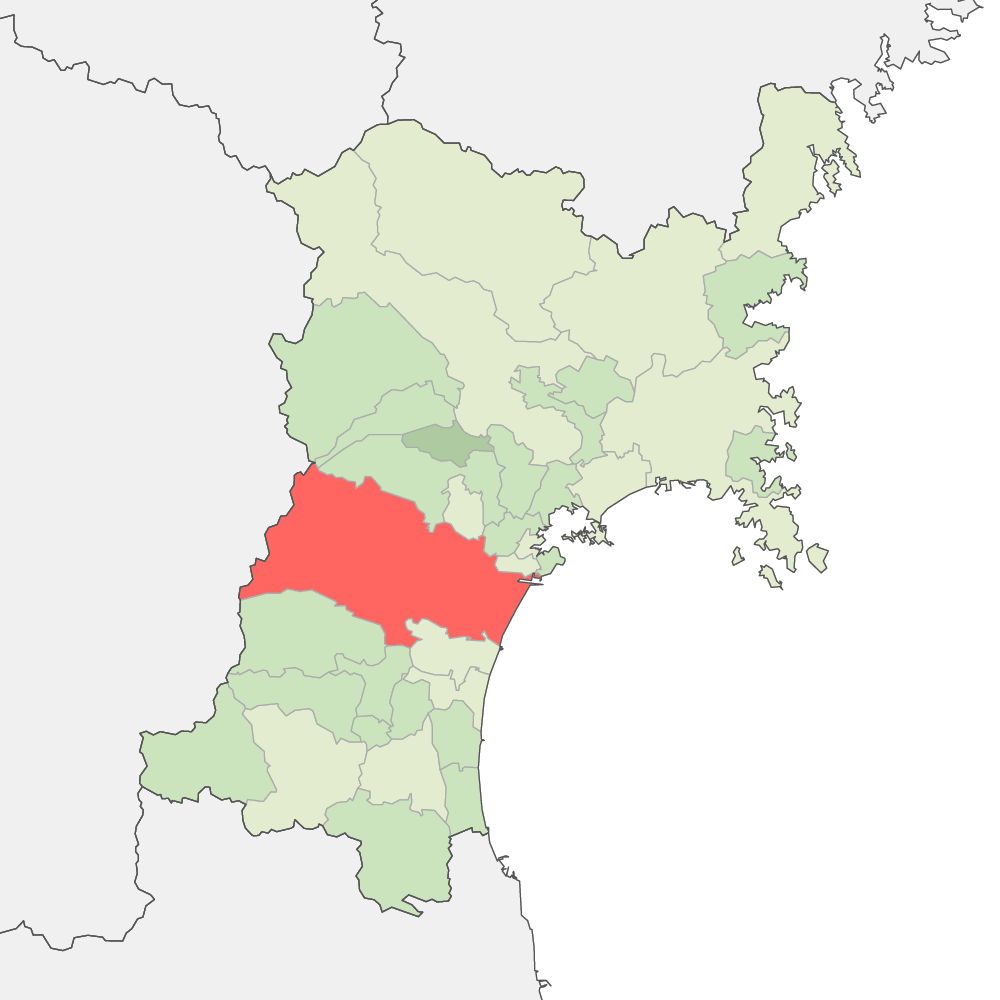 宮城県仙台市の地図 | Map-It マップ・イット