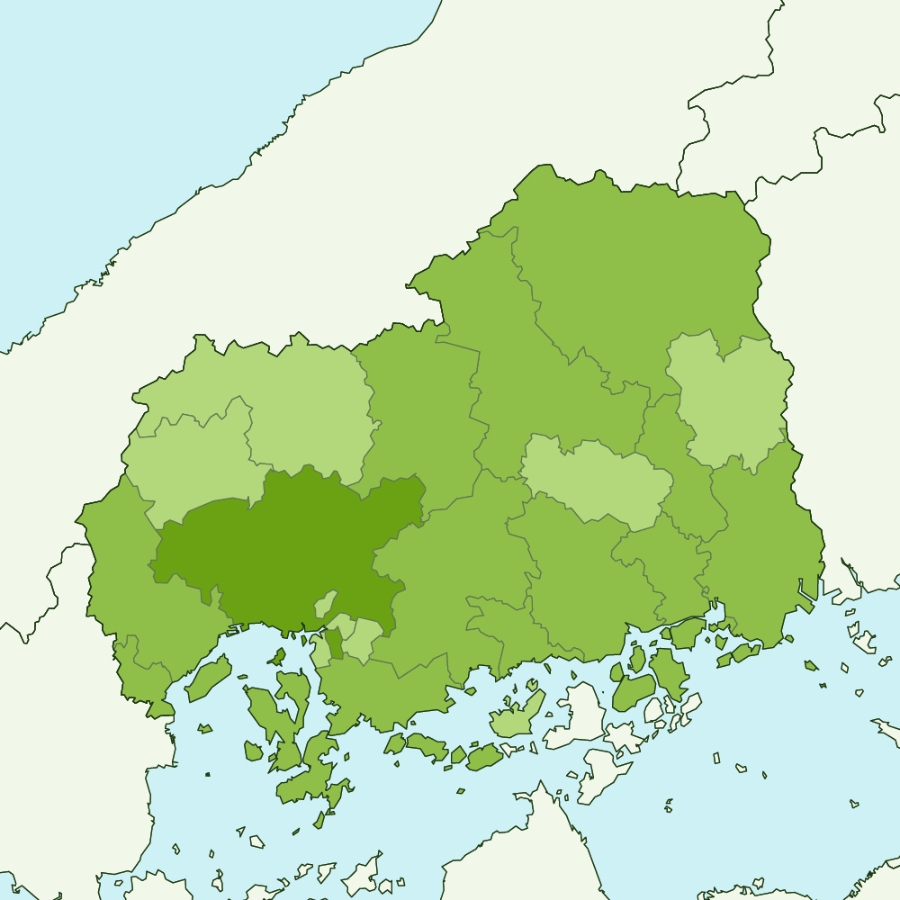 広島県の地図 | Map-It マップ・イット
