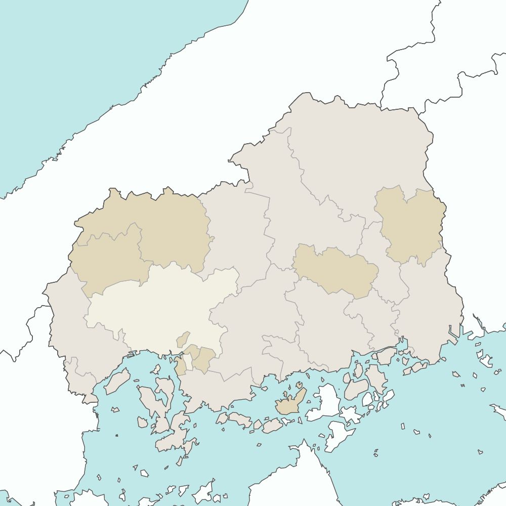 広島県の地図 | Map-It マップ・イット