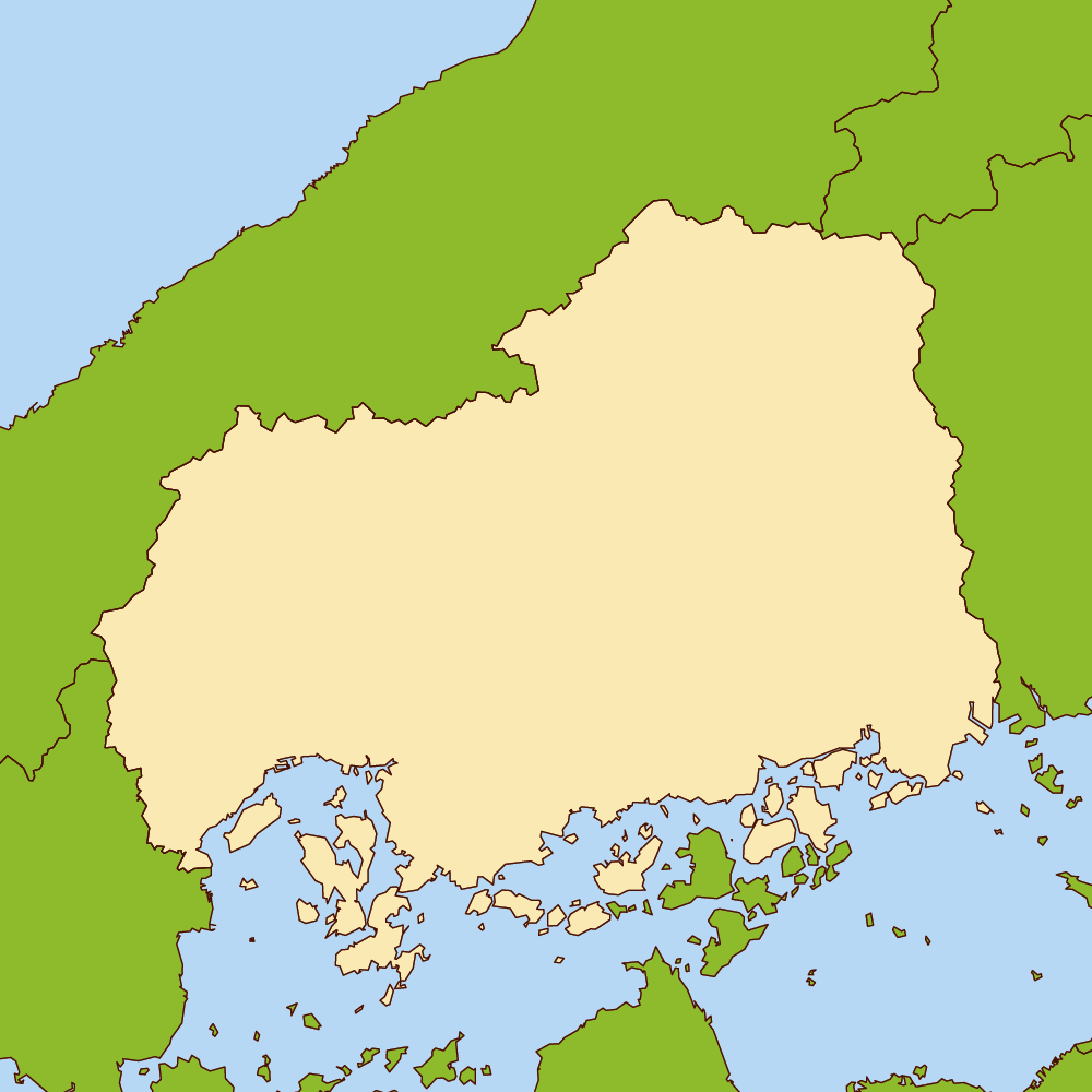 広島県の地図 | Map-It マップ・イット