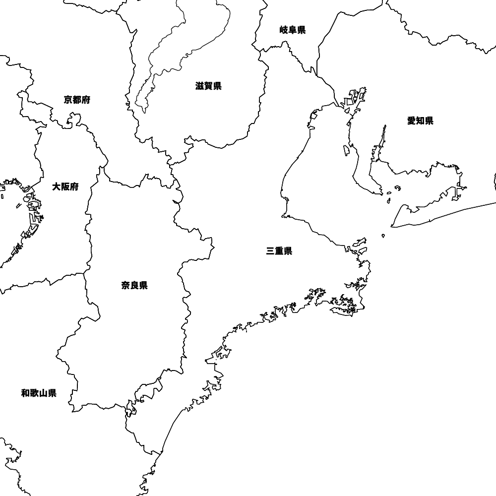 三重県の地図 | Map-It マップ・イット