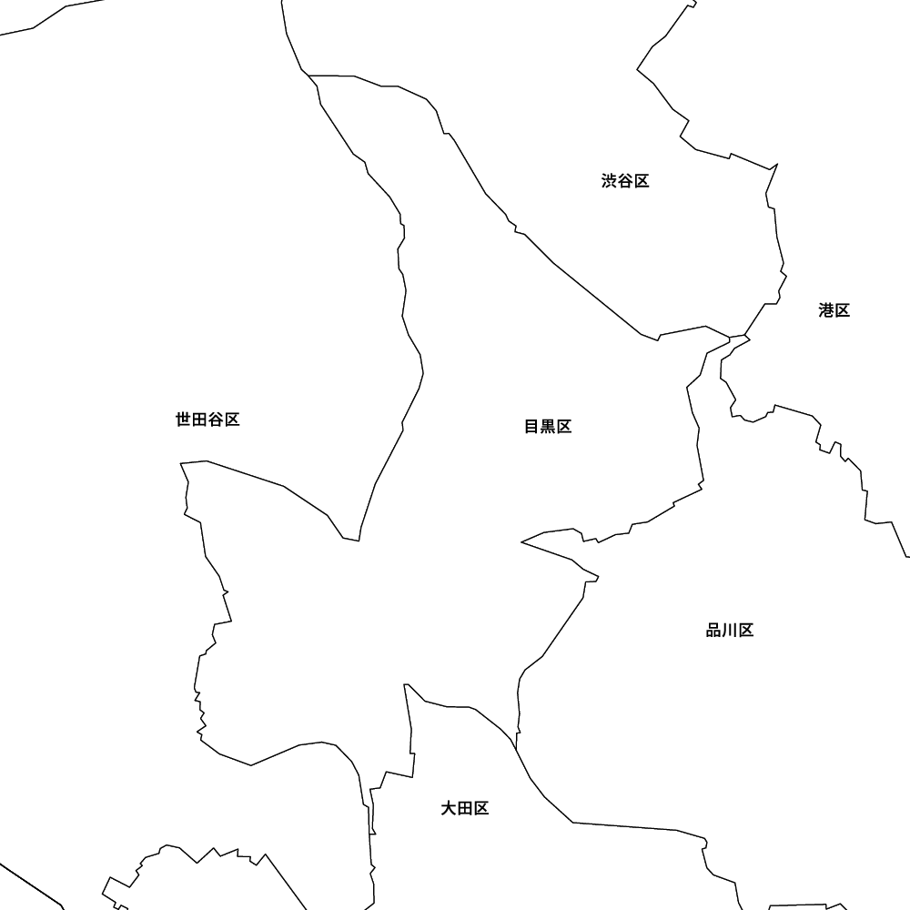 東京都目黒区の地図 | Map-It マップ・イット
