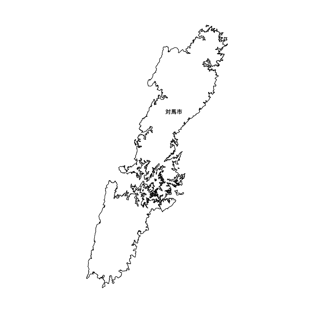 長崎県対馬市の地図 | Map-It マップ・イット