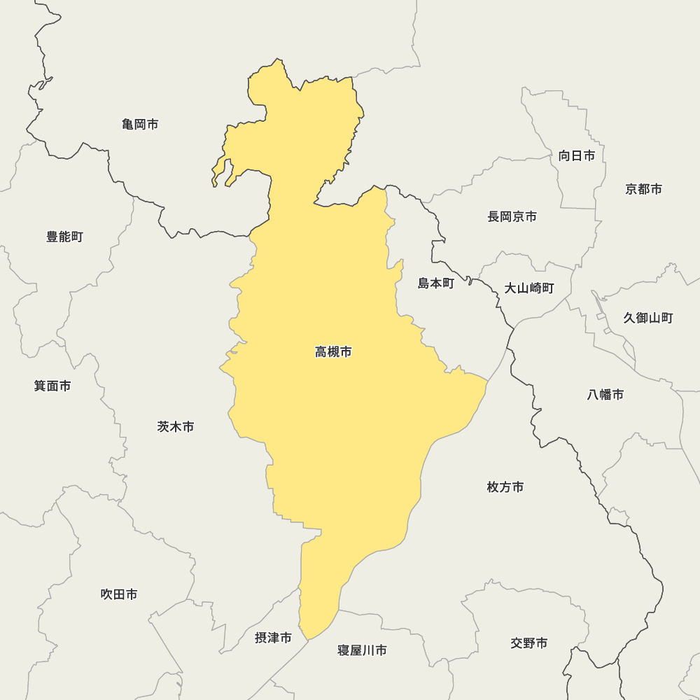 大阪府高槻市の地図 | Map-It マップ・イット
