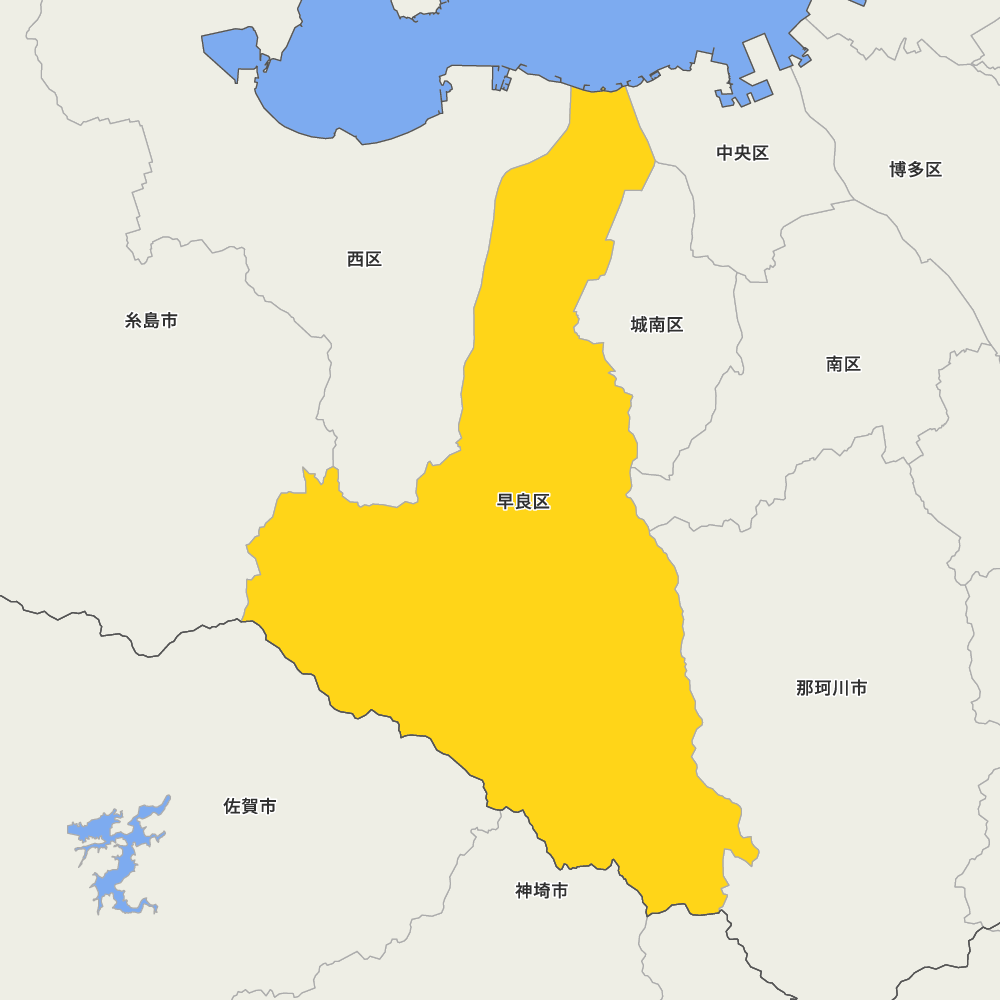 福岡県福岡市早良区の地図 | Map-It マップ・イット
