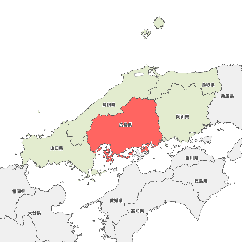 日本 地図 広島