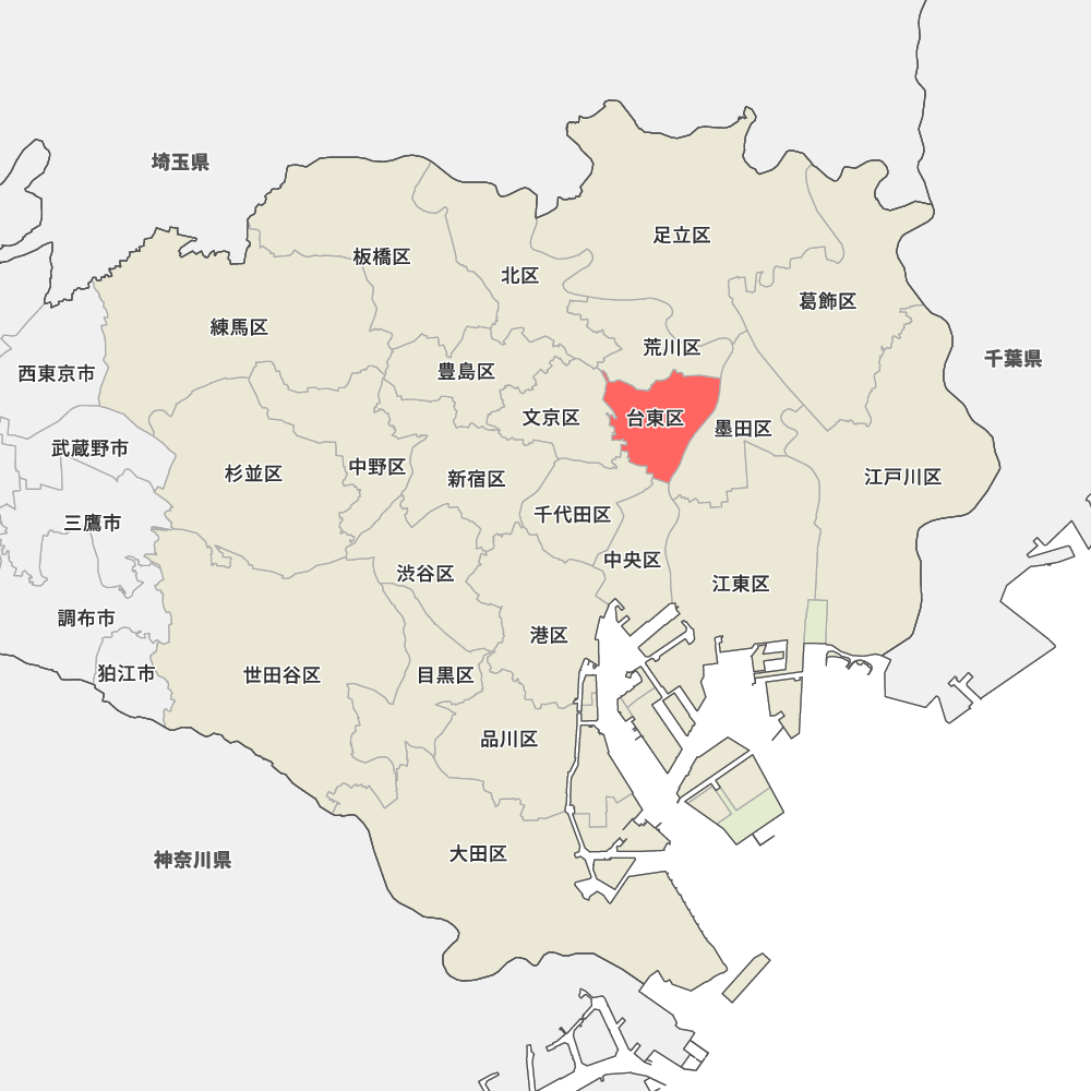 東京都台東区の地図 | Map-It マップ・イット
