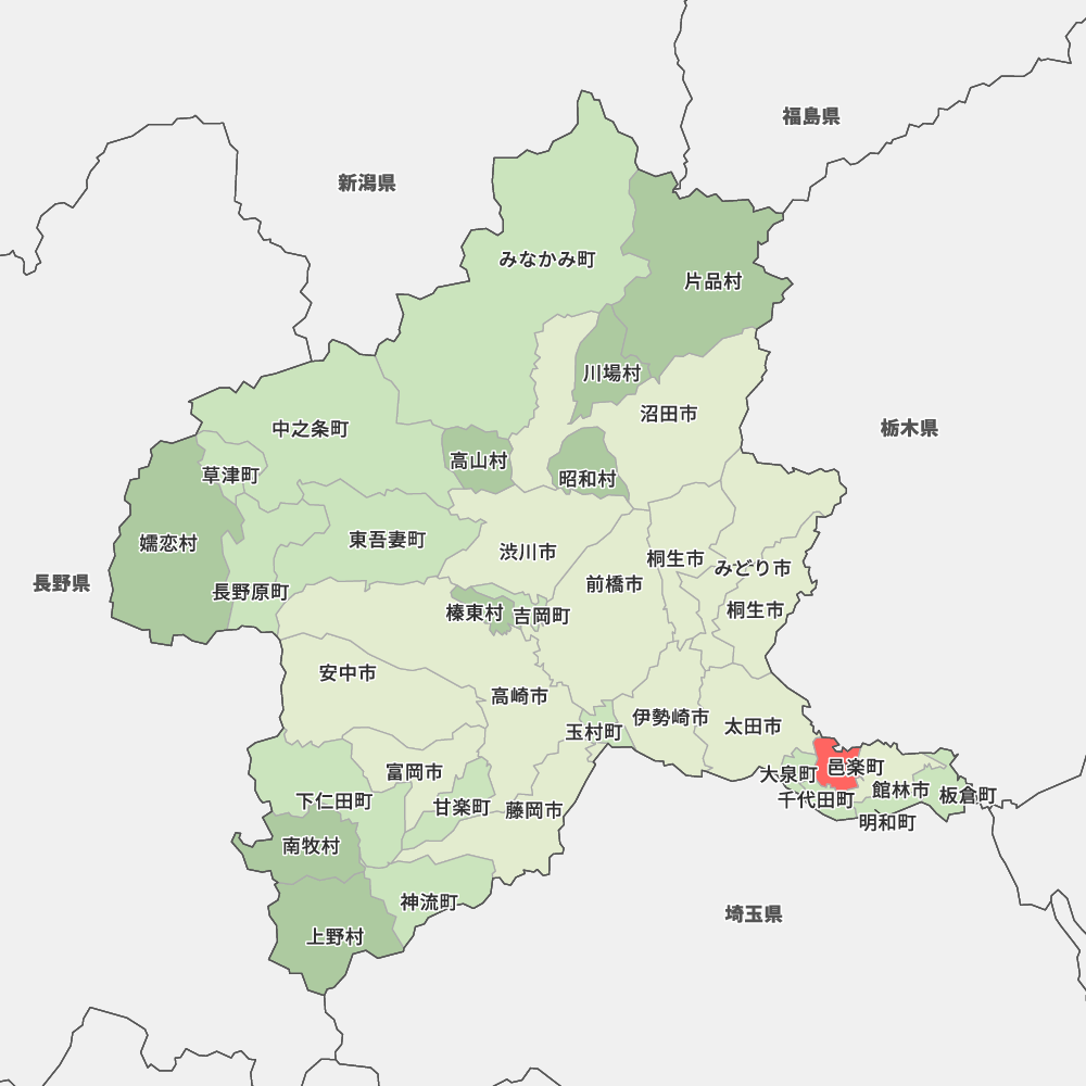 群馬 県 邑楽 郡