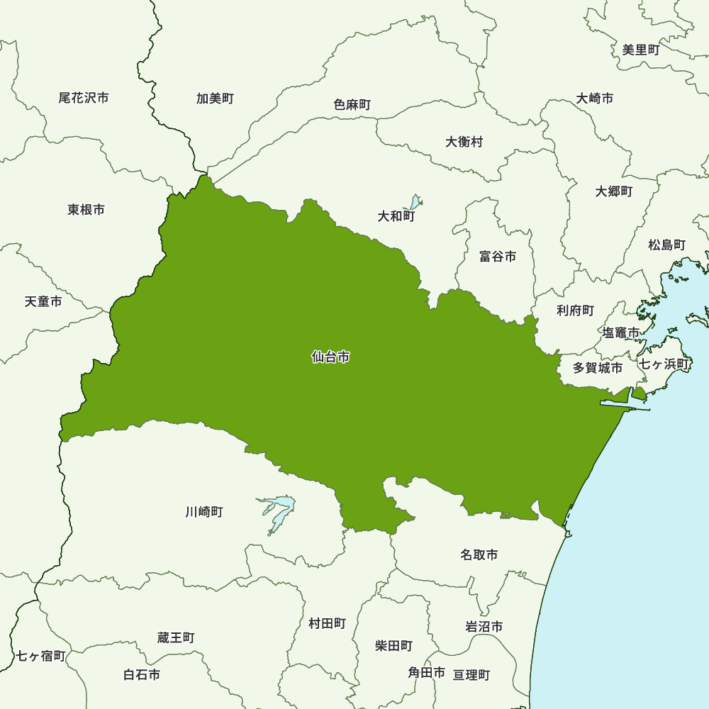 宮城県仙台市の地図 | Map-It マップ・イット