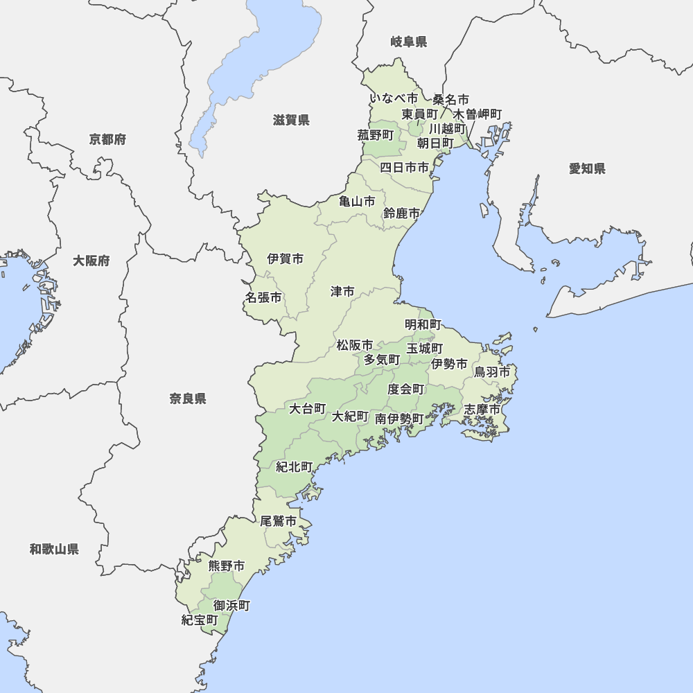 三重県の地図 | Map-It マップ・イット