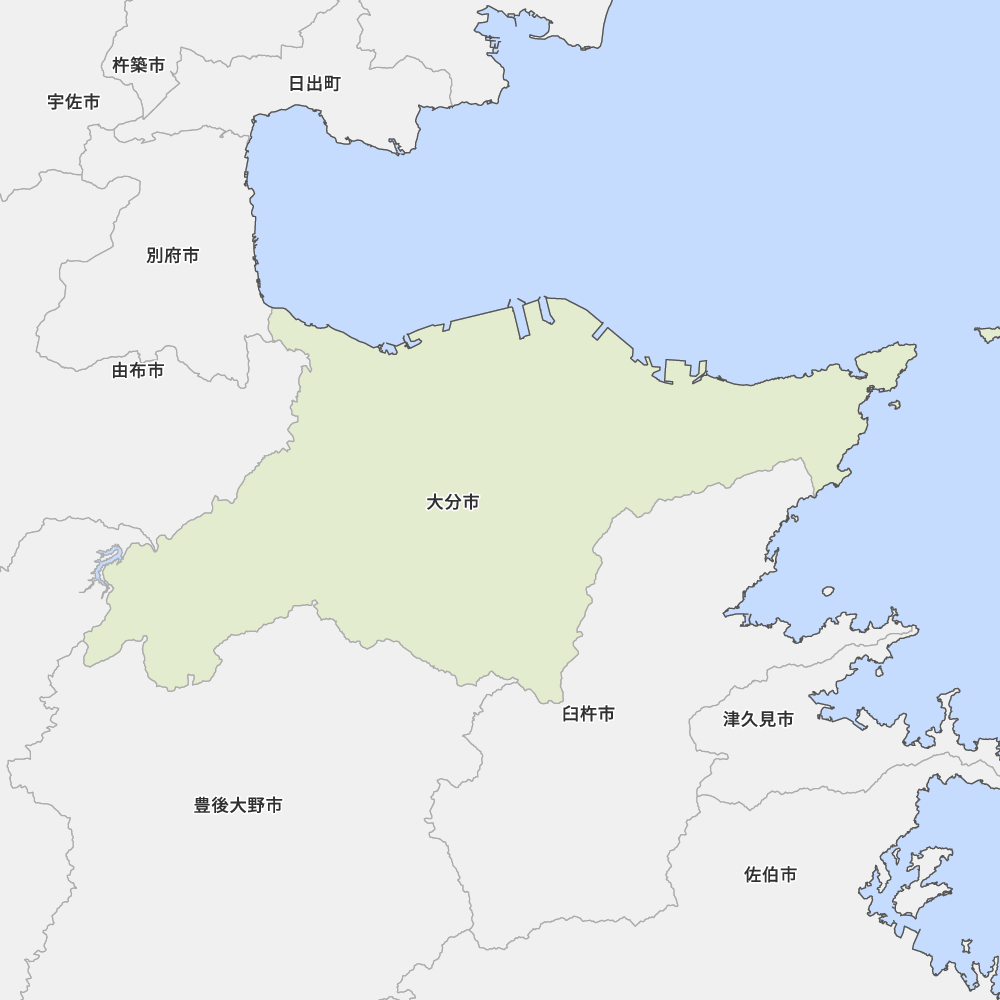 大分県大分市の地図 | Map-It マップ・イット