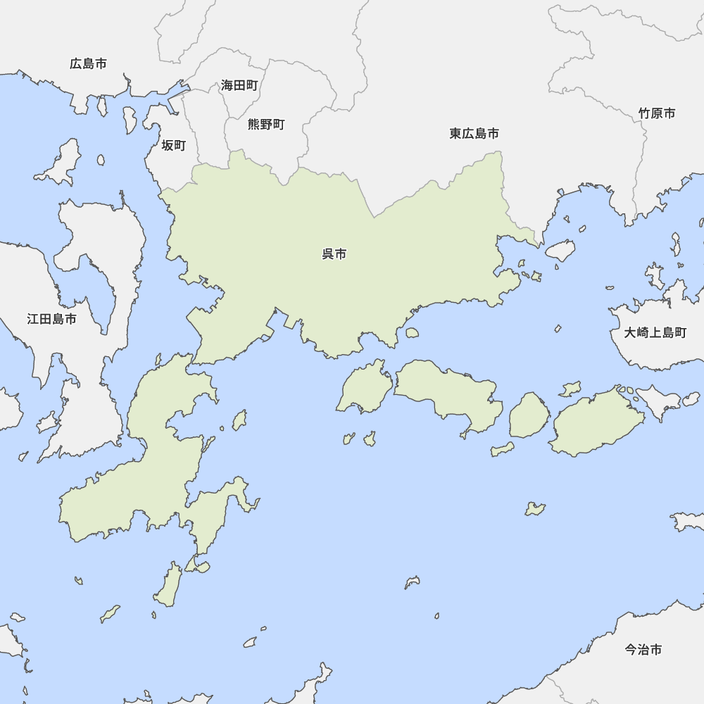 都市地図広島県 呉市地図 呉市全地図 吉浦町・広町阿賀町・詳図 呉市 
