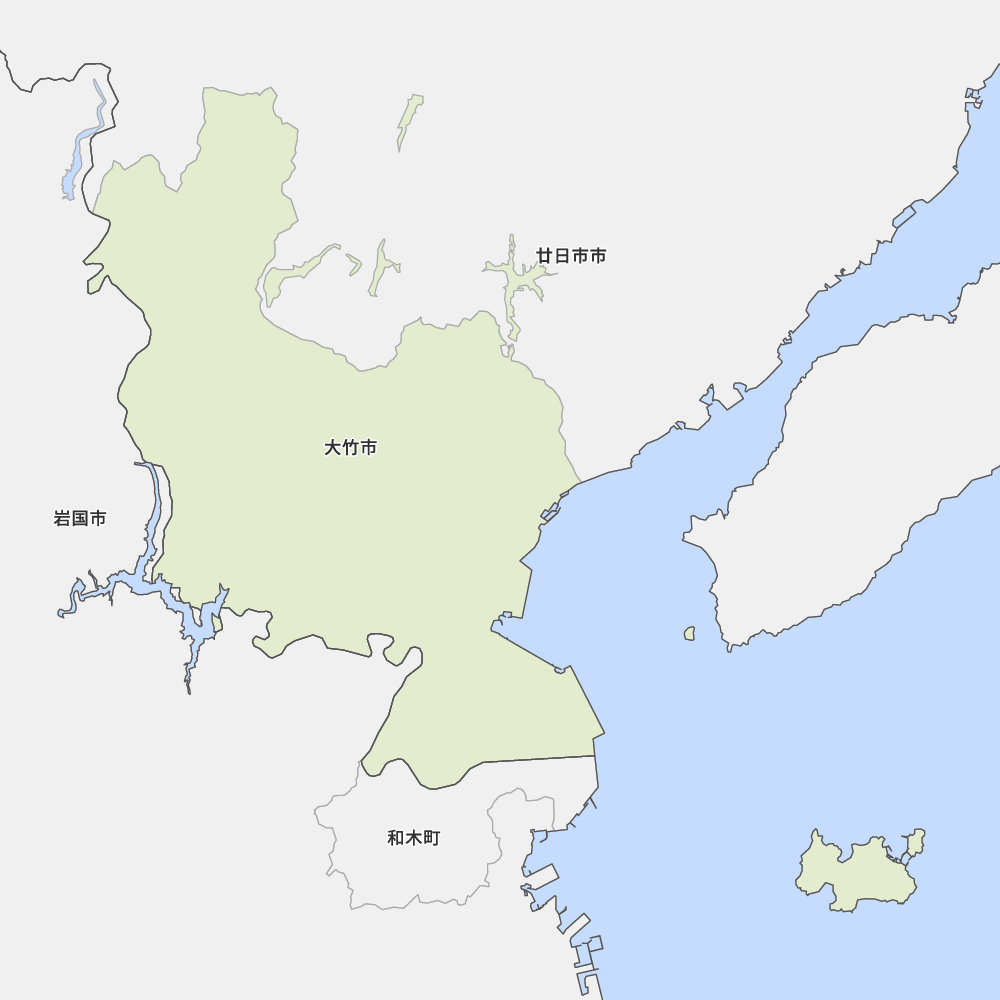 広島県大竹市の地図 | Map-It マップ・イット
