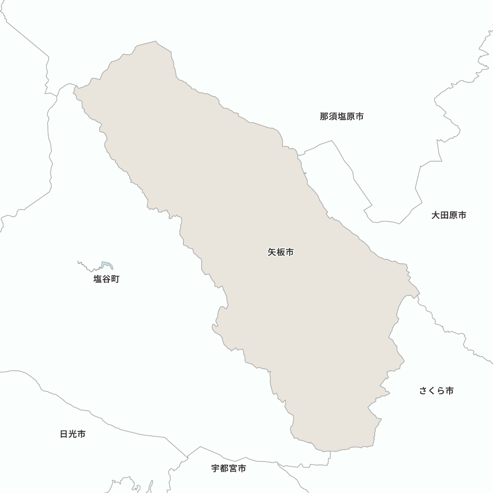 栃木県矢板市の地図 | Map-It マップ・イット