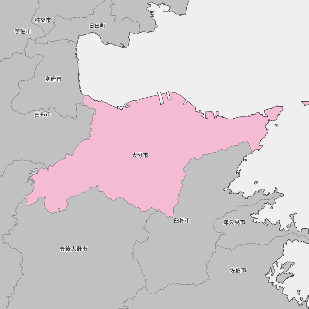 大分県大分市の地図 | Map-It マップ・イット