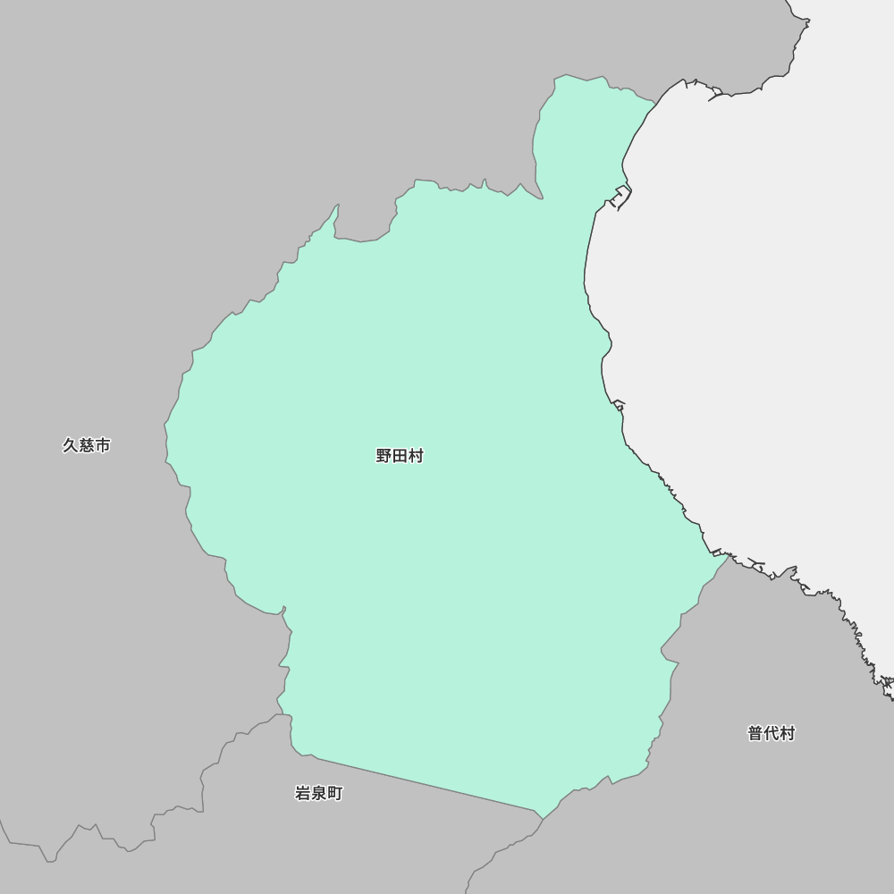 岩手県九戸郡野田村の地図 | Map-It マップ・イット