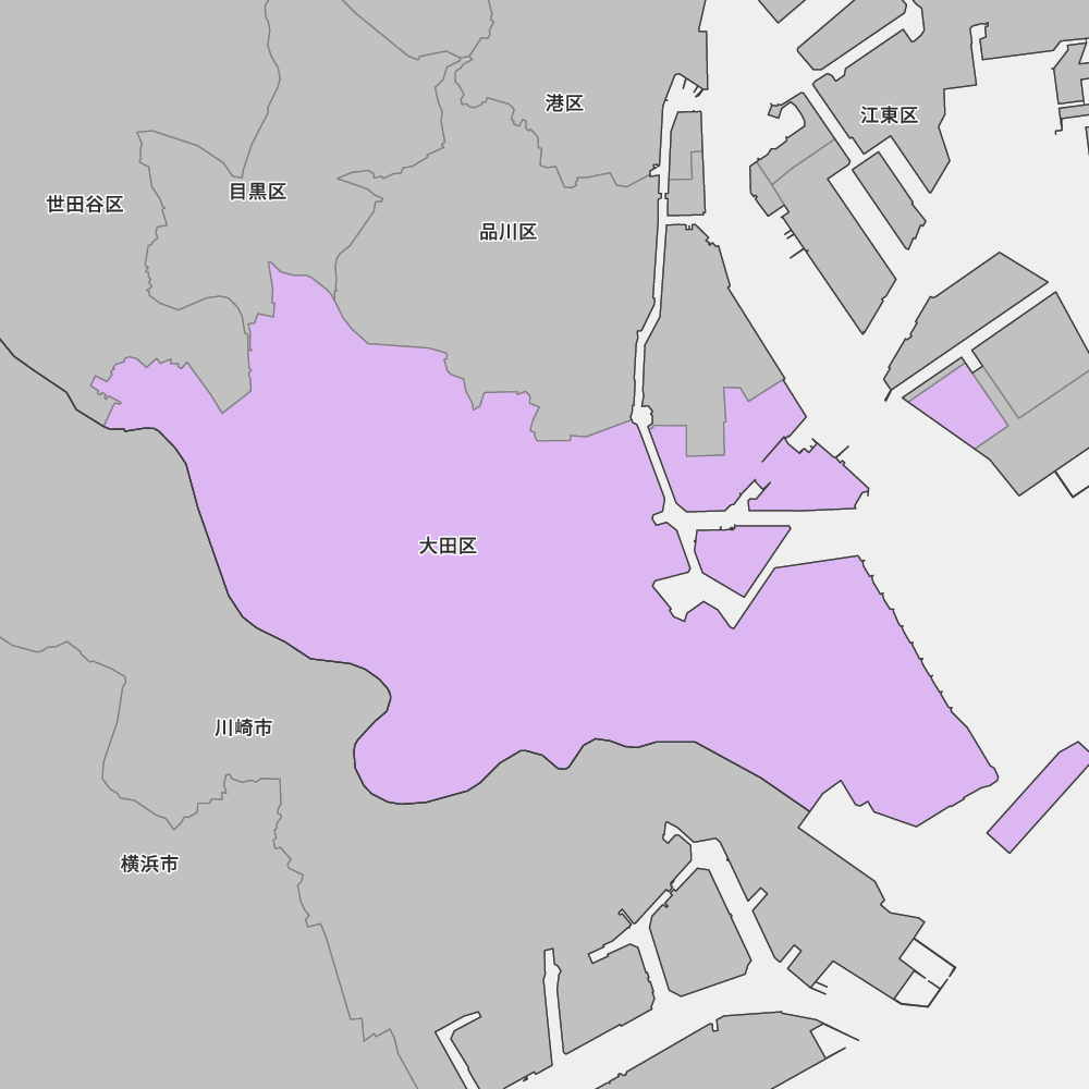 東京都大田区の地図 | Map-It マップ・イット