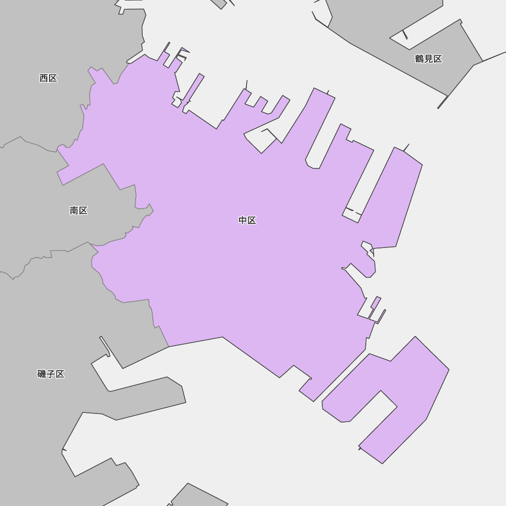 神奈川県横浜市中区の地図 | Map-It マップ・イット