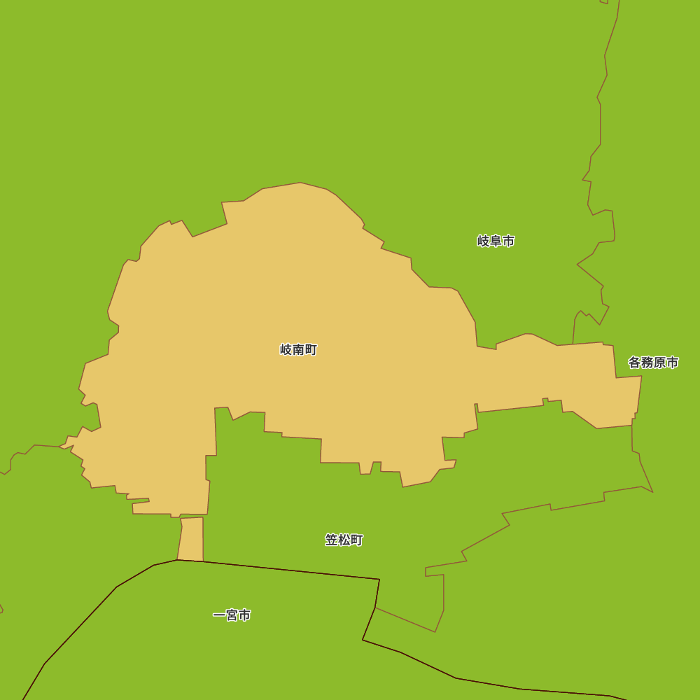 岐阜 県 羽島 郡 岐南 町